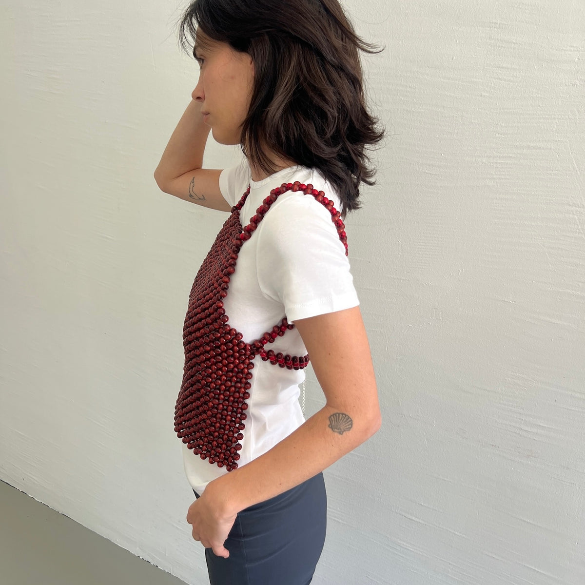 Serica top Redwood/Red