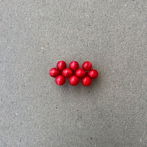 Mori big hairclip [red] – Talina
