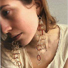 Load image into Gallery viewer, Baoulé XL gold/silver/red combo - last pair
