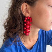 Load image into Gallery viewer, Bombyx earring [red]
