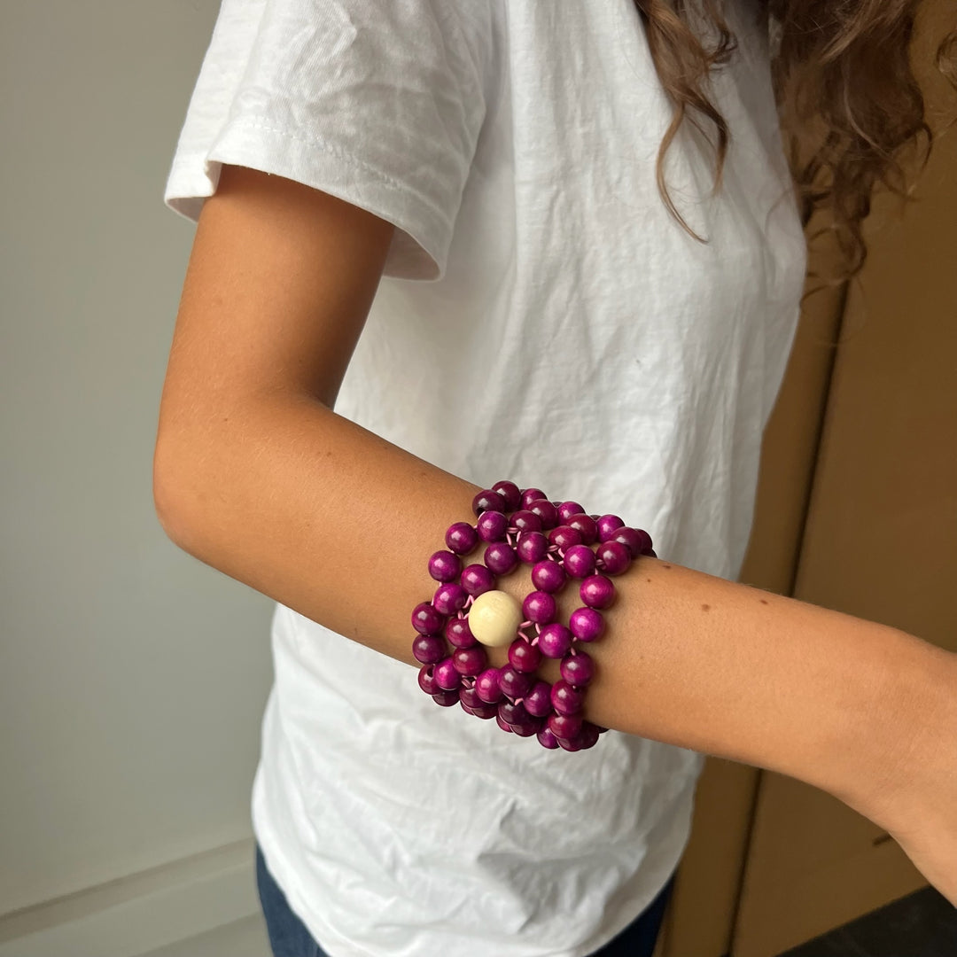 Leizu triple bracelet [purple]