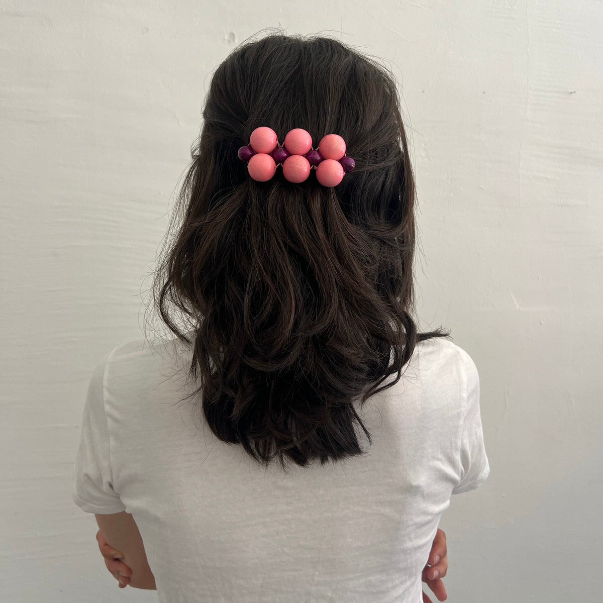 Mori big hairclip [pink/purple]