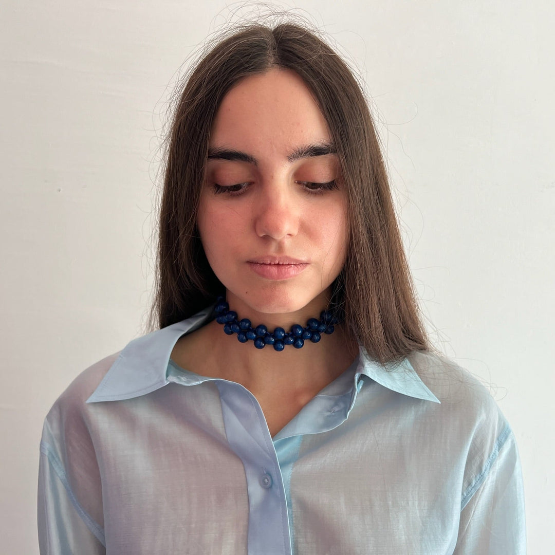 Mori choker [dark blue]