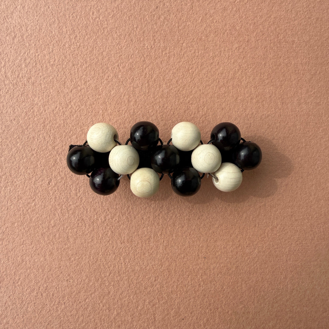 Mori hairclip [black/white]