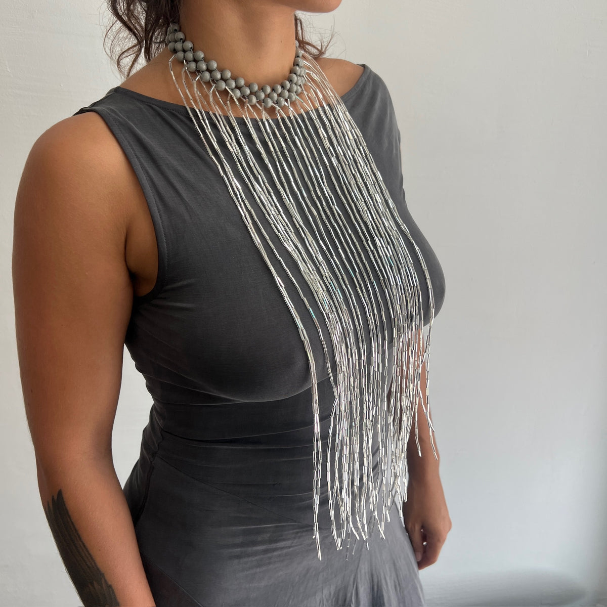 Flecos necklace [silver]
