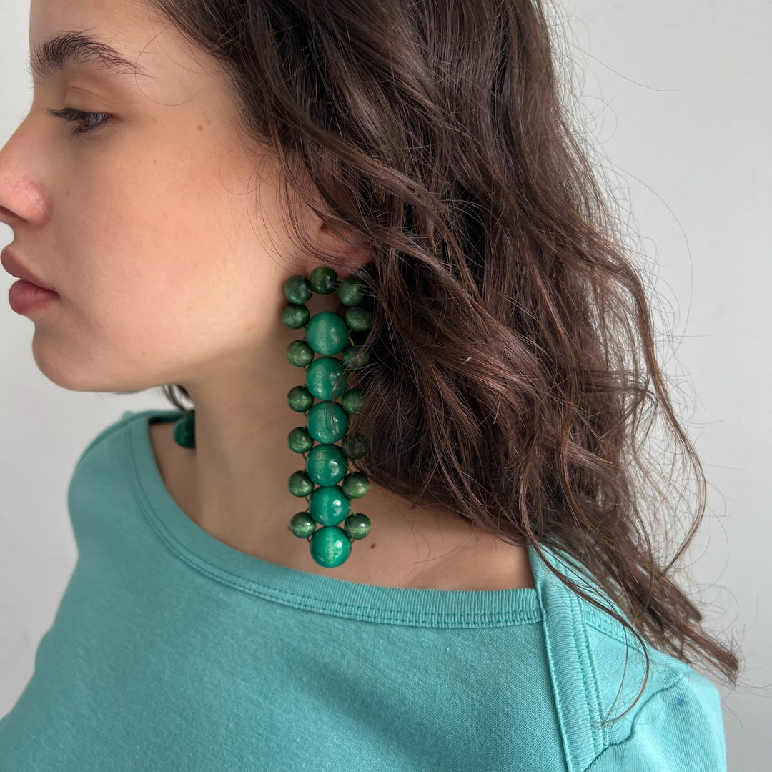 Cuc earrings [green]