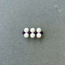 Load image into Gallery viewer, Mori big hairclip [white/purple]
