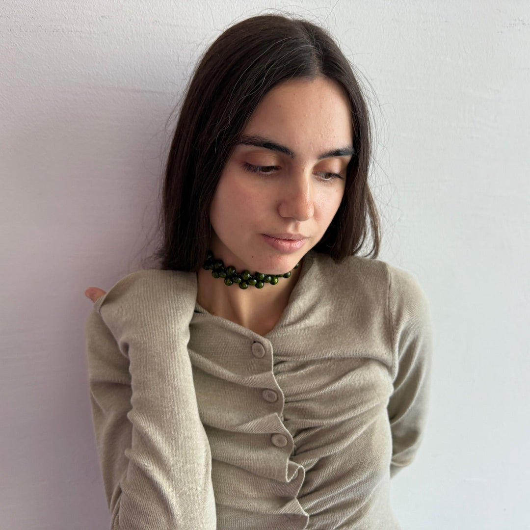 Mori choker [khaki]