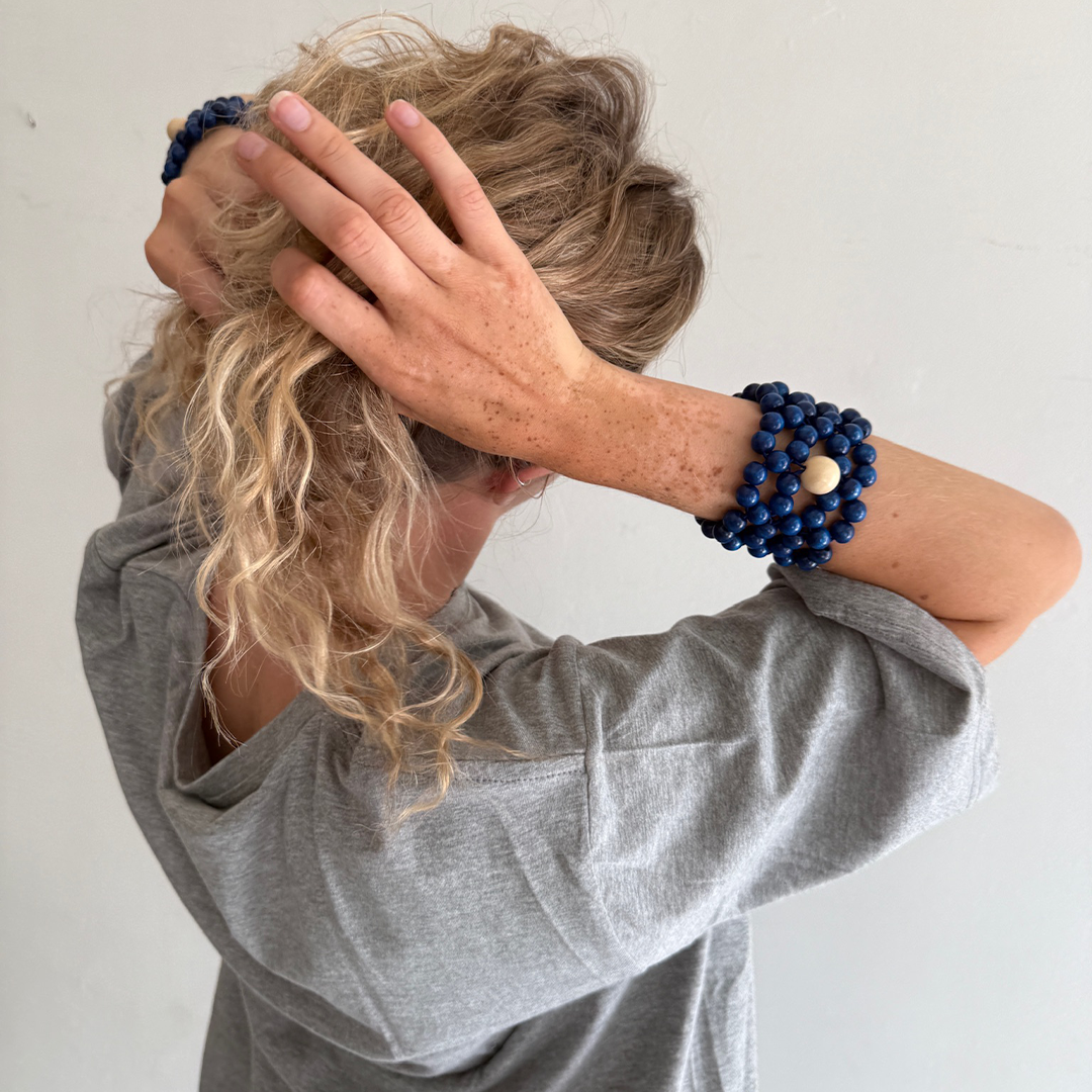 Leizu triple bracelet [dark blue]